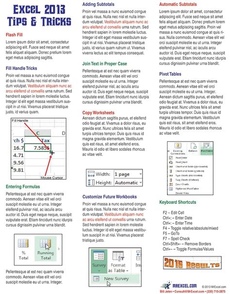 Excel 2013 Laminated Tip Card Tips and Tricks from MrExcel Kindle Editon