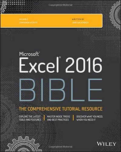 Excel 2016 Bible Epub