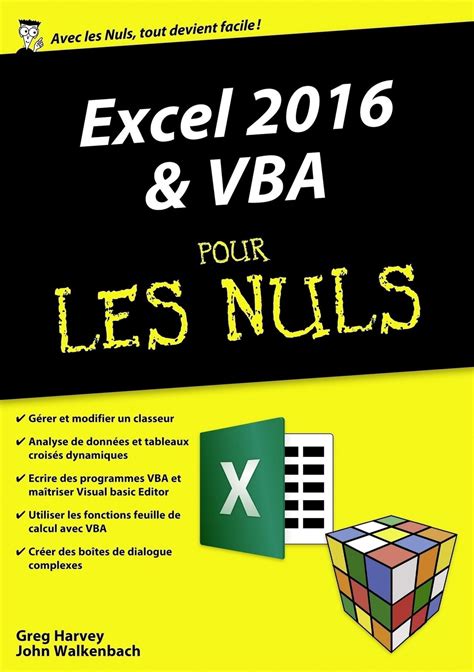 Excel 2016 et VBA pour les Nuls mégapoche French Edition Reader