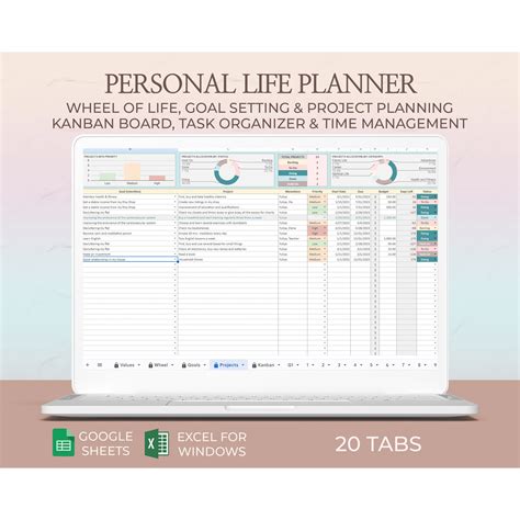 Excel Life Planner Template
