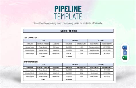 Excel Pipeline Template