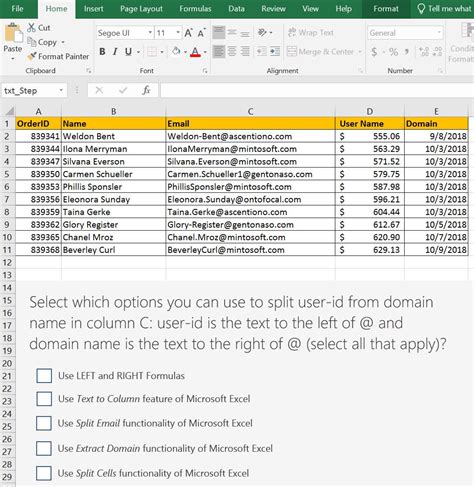 Excel Questions And Answers Template PDF