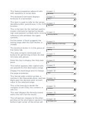 Excel Section 1 Knowledge Check Answers PDF