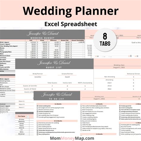 Excel Wedding Planning Template