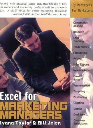 Excel for Marketing Managers Excel for Professionals series Kindle Editon