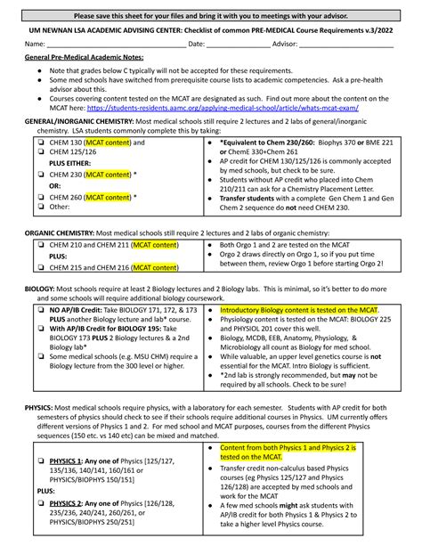 Excel in Pre-Medical Coursework: