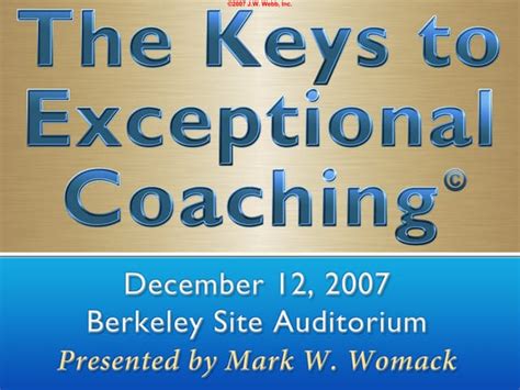 Exceptional Coaching: