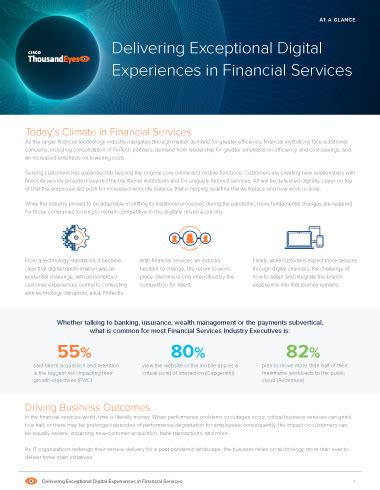 Exceptional Financial Products and Services: