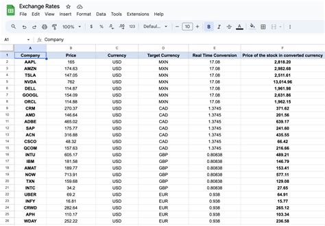 Exchange Rates: Real-Time Conversion