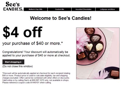 Exclusive! Sees Candy Coupon Code That'll Make Your Sweet Tooth Crave More