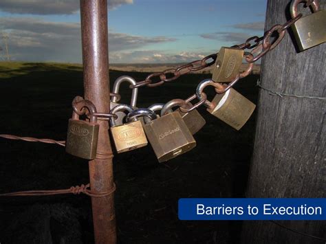 Execution Barriers: