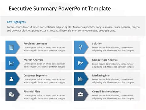 Executive Summary Powerpoint Template