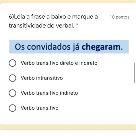 Exercícios de Verbos Transitivos e Intransitivos para o 7º Ano: Aprimore Seu Português com Gabarito