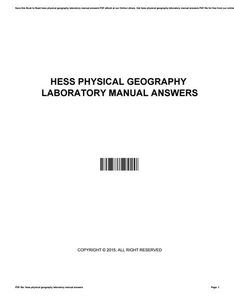 Exercise 38 Physical Geography Lab Manual Answers PDF