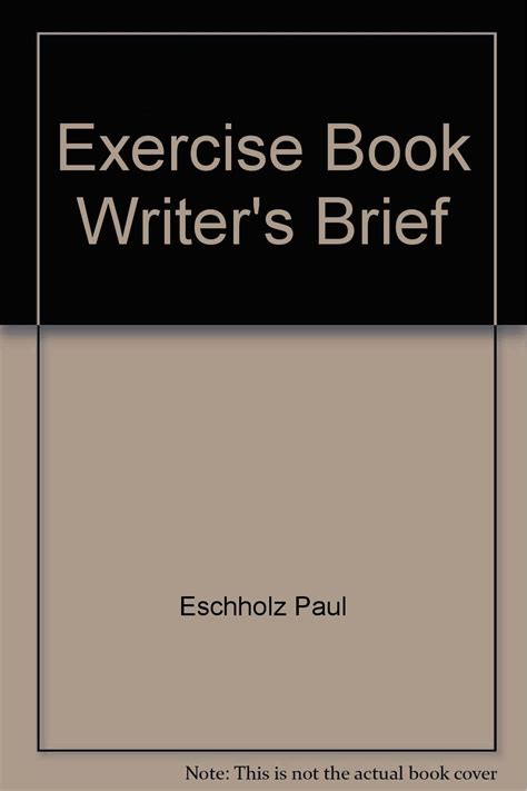 Exercise Book for Rosa and Eschholz the Writer&a Reader