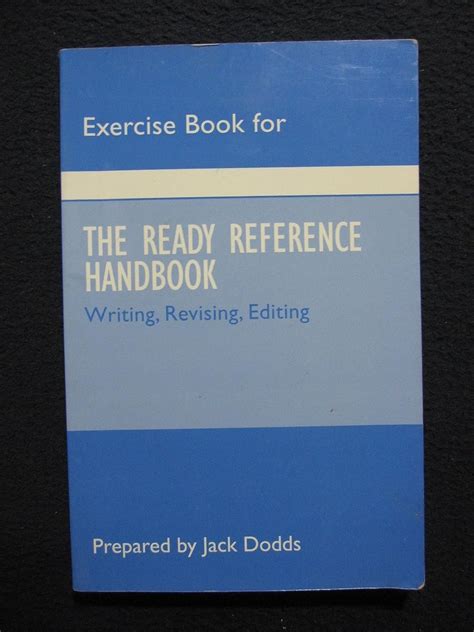 Exercise Book for the Ready Reference Handbook Writing, Revising, Editing Epub