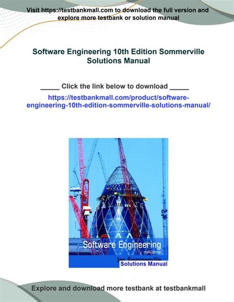 Exercise Solutions Manual Software Engineering Sommerville Epub