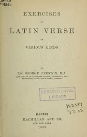 Exercises in Latin Verse of Various Kinds Epub