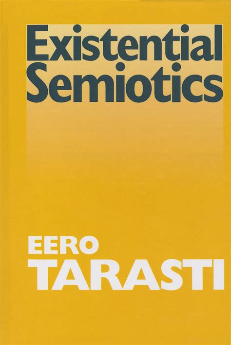 Existential Semiotics PDF