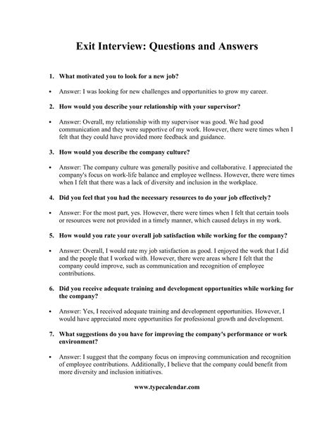 Exit Interviews Questions Answers And Checklist A Mini Reader