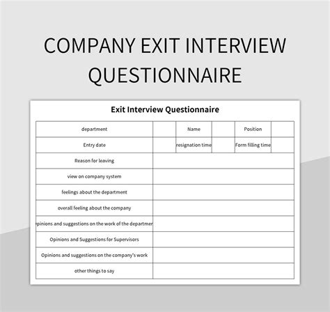 Exit interview analysis template excel Ebook Doc