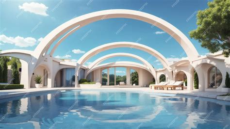 Expansive Swimming Pool: