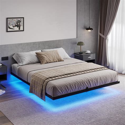 Experience the Magic of Floating Beds with LED Lights