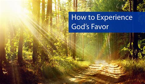 Experiencing God s Favor Doc