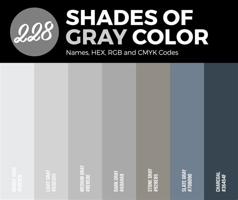 Experiment with different shades of grey.