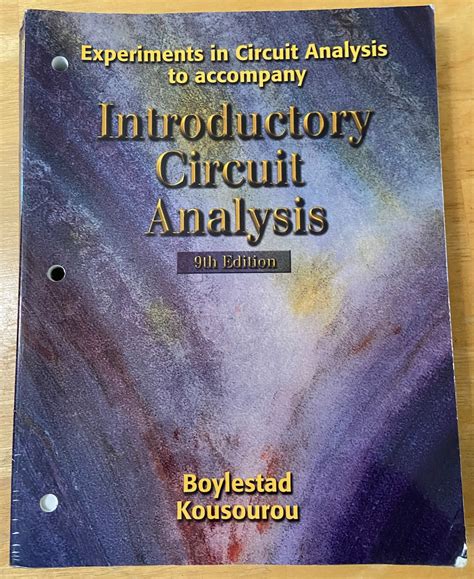 Experiments in Circuit Analysis to Accompany Introductory Circuit Analysis Doc