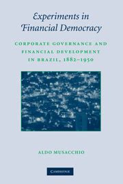 Experiments in Financial Democracy Corporate Governance and Financial Development in Brazil Epub
