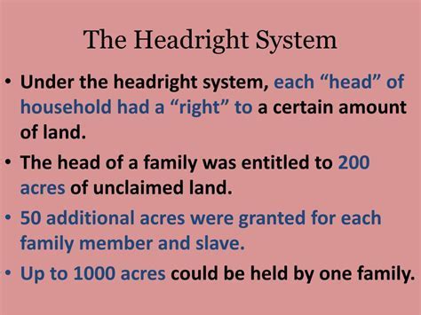 Explain the Headright System: A Comprehensive Guide