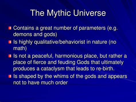 Explore a Mythic Universe