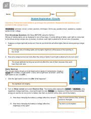 Explorelearning circuits gizmo answer key Ebook Doc