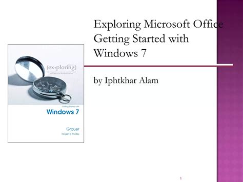 Exploring Getting Started with Windows 7 Epub