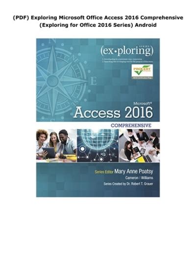 Exploring Microsoft Office Access 2016 Comprehensive Exploring for Office 2016 Series PDF