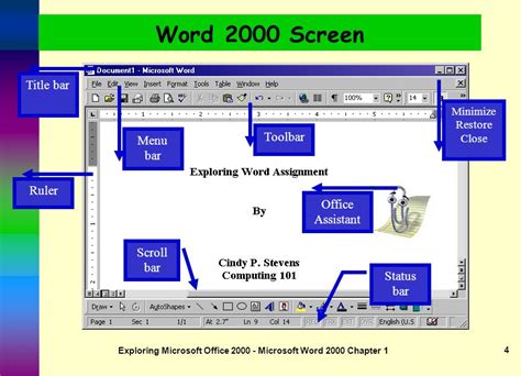 Exploring Microsoft Word 2000 Reader