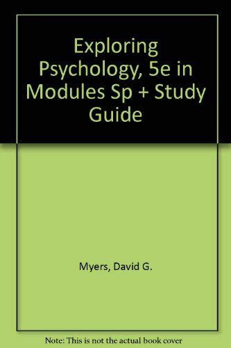 Exploring Psychology Fifth Edition in Modules SP and Study Guide Epub