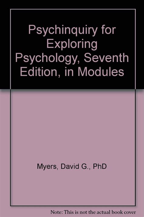 Exploring Psychology paper PsychInquiry and iclicker Epub