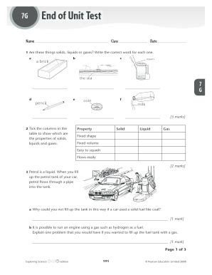 Exploring Science 7a End Of Unit Test Answers Doc