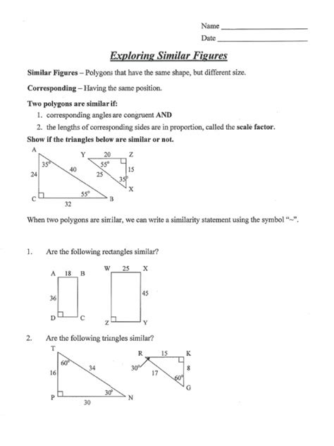 Exploring Similar Figures Answer Sheet Kindle Editon