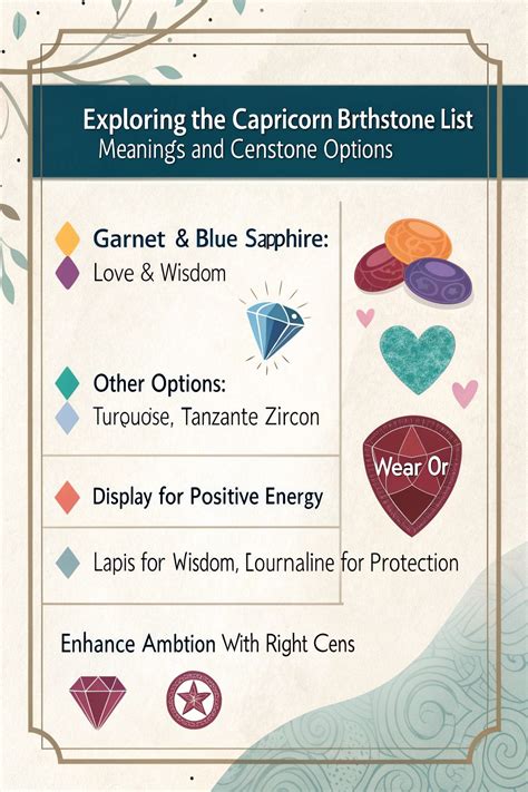 Exploring the Capricorn Birthstone Spectrum