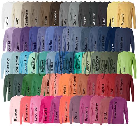 Exploring the Key Attributes of Comfort Colors Long Sleeve T-Shirts