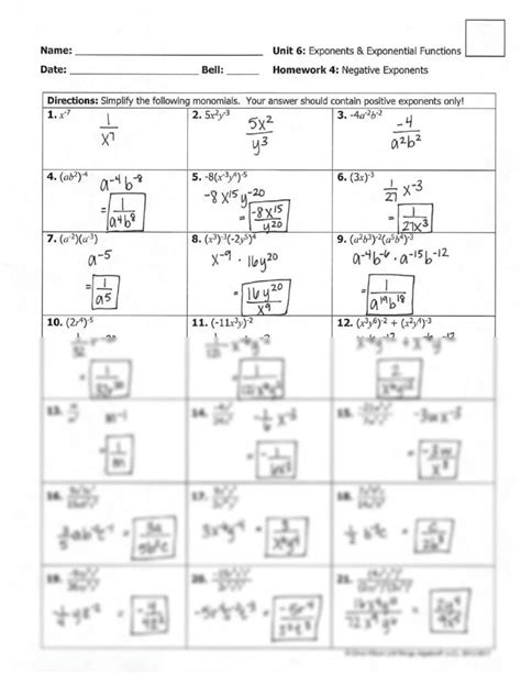 Exponential Functions Test And Answer Key Reader