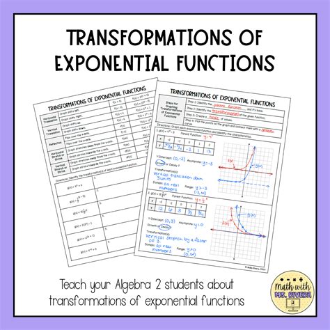 Exponential Transformation Tesccc Answer Key Doc