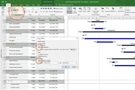Export Ms Project Gantt Chart
