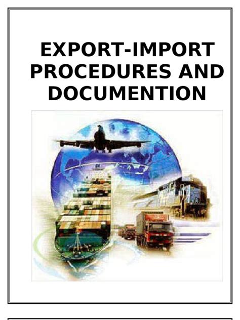 Export-Import Procedures and Documentation Epub