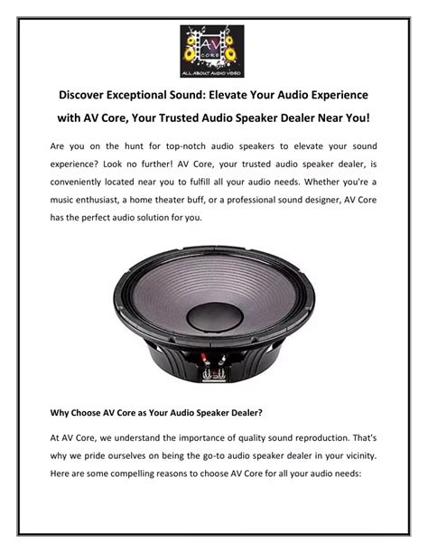 Exposure Audio USA Dealer: Elevate Your Audio Experience to Exalted Heights