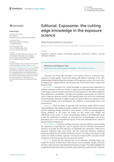 Exposure to Cutting-Edge Research: