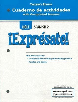 Expresate Holt Spanish 2 Workbook Answers Ch6 Kindle Editon